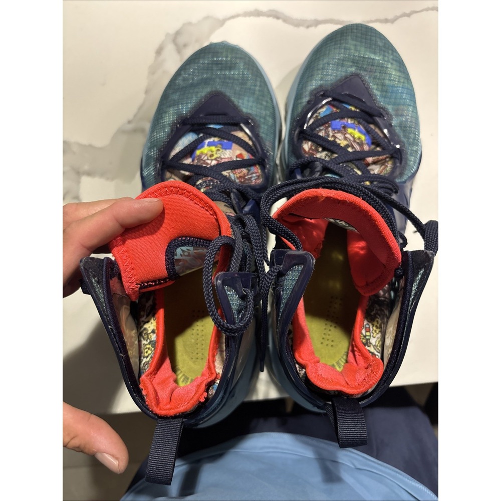 Size 13 - Nike LeBron 19 Fast Food - Dutch Blue - Picture 8 of 8